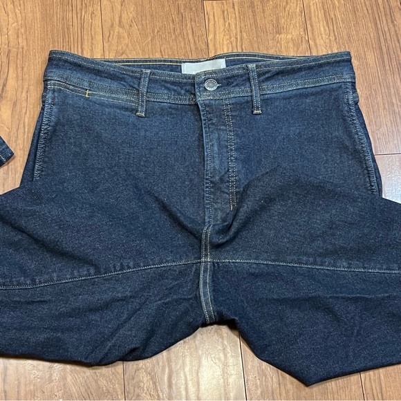 Everlane “Way High” Waisted Clean Front Skinny Jeans Dark Wash Denim Sz 32 - Picture 13 of 14